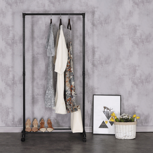 Stojan na šaty, plast, černá, GD-157 BK