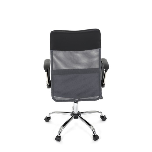 Kancelářská židle, houpací mechanismus, šedá síťovina, KA-E305 GREY
