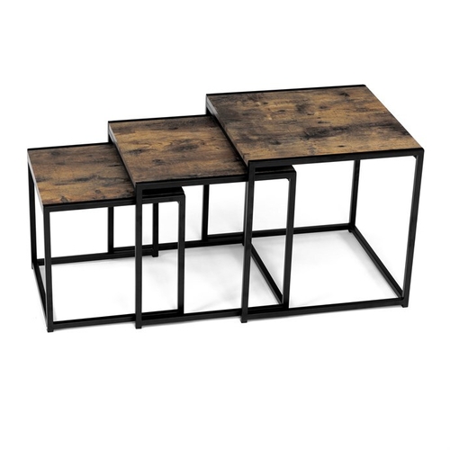 Konferenční stolek 45x45x45cm, mdf, old wood, AF-3003 OLW