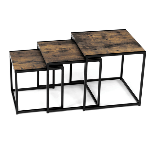 Konferenční stolek 45x45x45cm, mdf, old wood, AF-3003 OLW