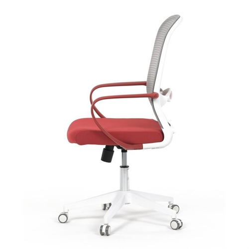 Kancelářská židle, houpací mechanismus, červená látka, KA-S425 RED