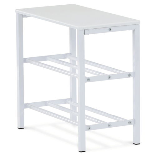 Botník, kov, bílá, 83168-42 WT