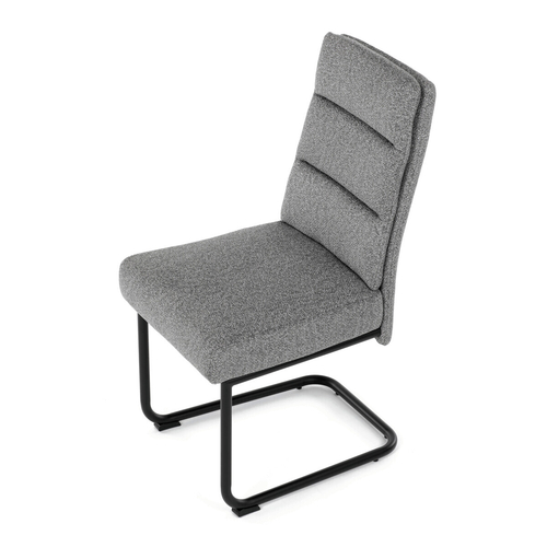 Jídelní židle, šedá, látka, DCL-P3107 SIL2