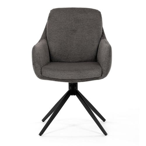 Jídelní židle, šedá, látka, DCH-P3174 GREY2