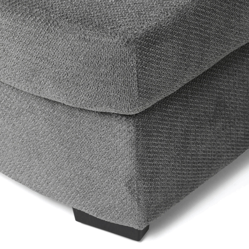 Rohová sedací souprava, šedá látka, ASB-C3990 GREY2