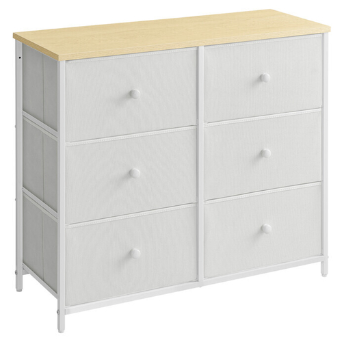 Komoda 80x30x71cm, kov, bílá, AUK-E1032 WT