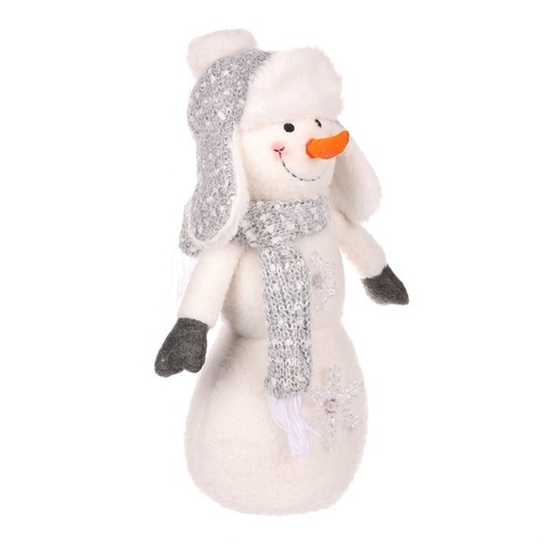 Sněhulák - látková figurka, hvězdičky s LED osvětlením