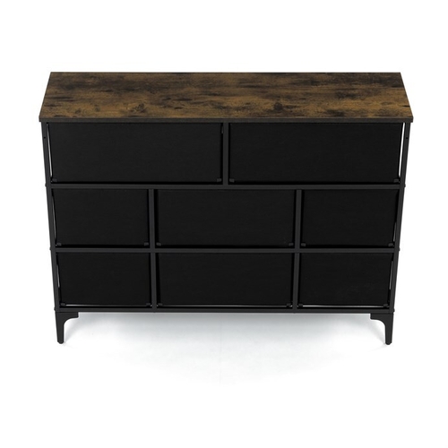 Komoda 103x30x78cm, mdf, vícebarevná, AUK-W2104 BK