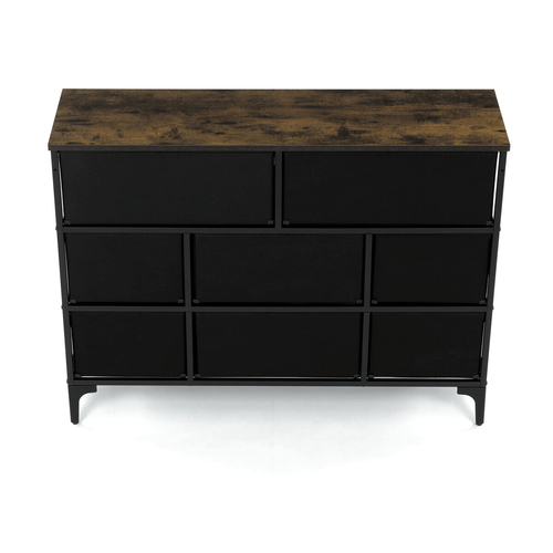 Komoda 103x30x78cm, mdf, vícebarevná, AUK-W2104 BK