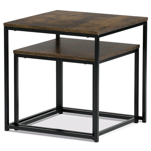 Odkládací stolek 50x50x52cm, mdf, old wood, AF-076 OLW