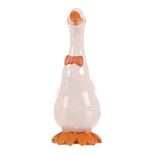Kachna - keramická figurka, vel. M, barva bílá