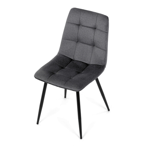 Jídelní židle, šedá, sametová látka, DCL-X7015 GREY2