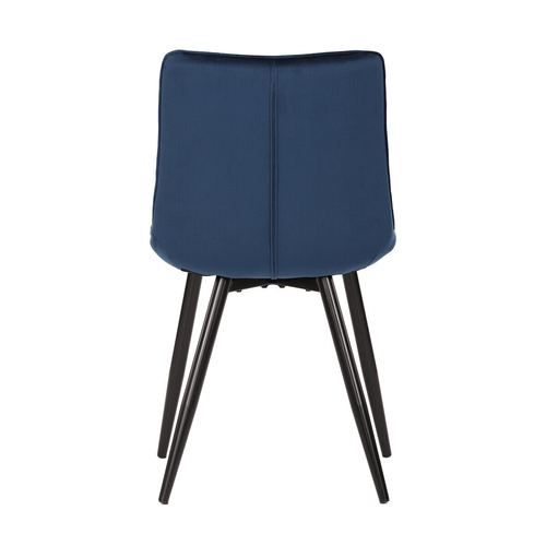Jídelní židle, modrá, sametová látka, CT-384 BLUE4