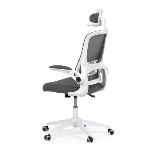 Kancelářská židle, houpací mechanismus, šedá síťovina, KA-Q843 GREY