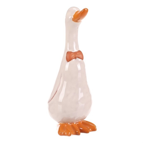 Kachna - keramická figurka, vel. M, barva bílá