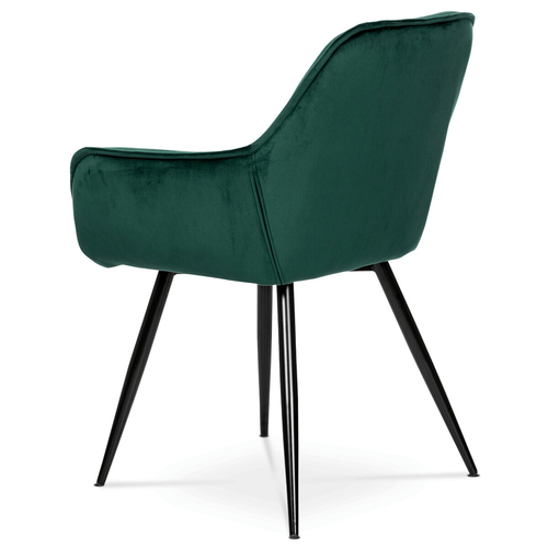 Jídelní židle, zelená, sametová látka, DCH-421 GRN4