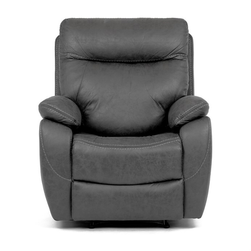Polohovací křeslo, elektrické zabudované ovládání, šedá, látka vintage, TV-4094 GREY3
