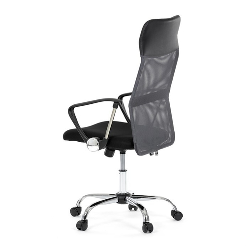 Kancelářská židle, houpací mechanismus, šedá síťovina, KA-E305 GREY