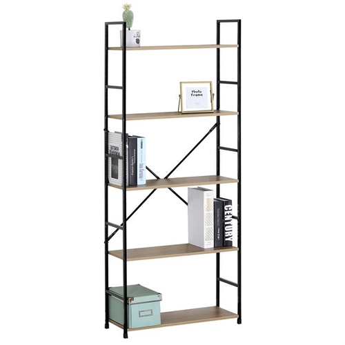 Regál, mdf, hnědá, GD-225 OAK