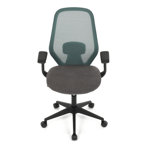 Kancelářská židle, houpací mechanismus, zelená síťovina, KA-V3149 GRN