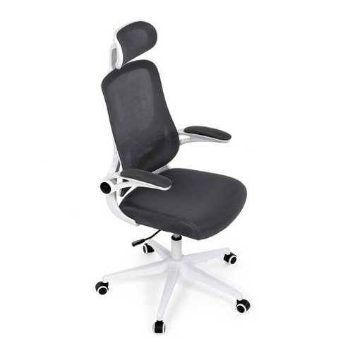 Kancelářská židle, houpací mechanismus, šedá síťovina, KA-Q843 GREY