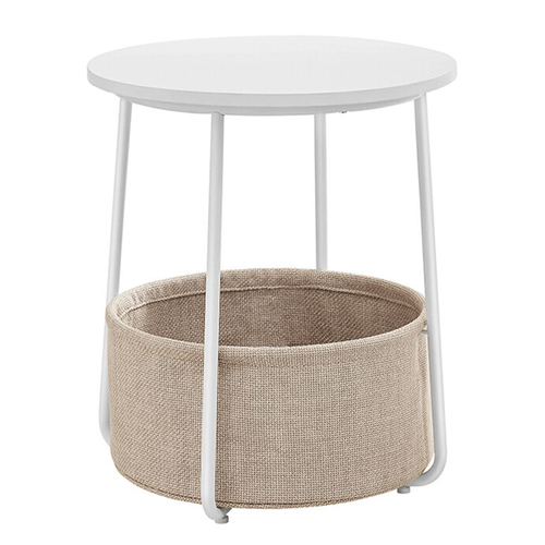 Odkládací stolek 45x45x50cm, mdf, bílá, AKF-E1023 WT