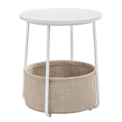 Odkládací stolek 45x45x50cm, mdf, bílá, AKF-E1023 WT