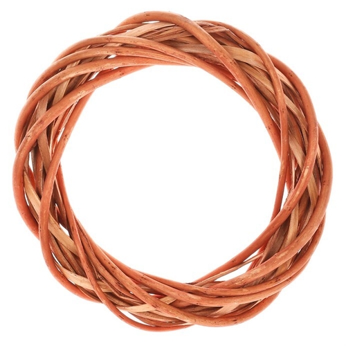 Věnec proutěný - pr. 20 cm, medová barva