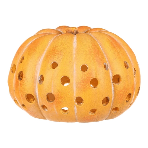 Dýně kulatá s otvory - magnesium, velká, žlutá