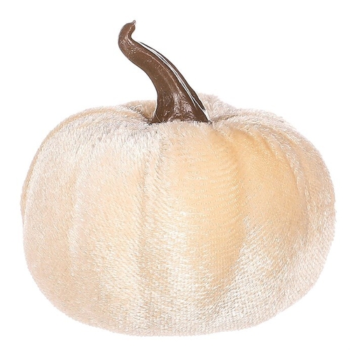 Dýně plastová s látkou, barva krémová, cena za balení (6 ks)