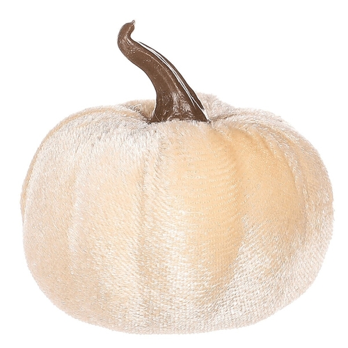 Dýně plastová s látkou, barva krémová, cena za balení (6 ks)