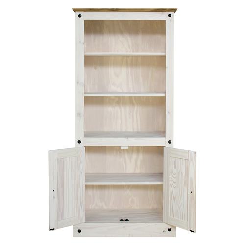 Knihovna CORONA bílý vosk