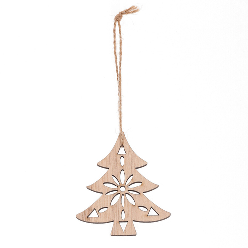 Stromečky na pověšení - dřevo, přírodní, cena za balení (8 ks)
