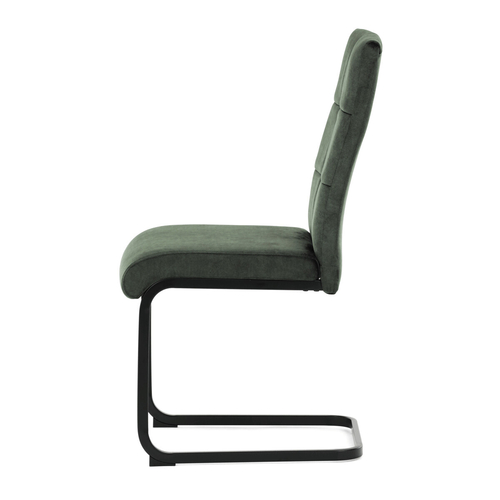 Jídelní židle, zelená, samet vintage, DCL-D1275 GRN4