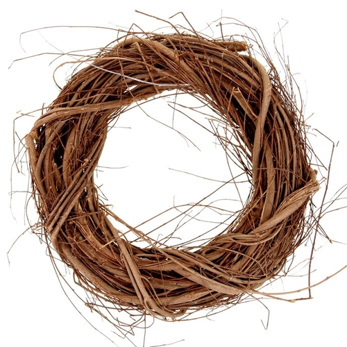 Věnec proutěný - pr. 20 cm, hnědá barva