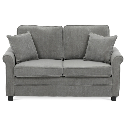 Dvoumístná pohovka, šedá, manšestrová látka, ASB-4170 GREY2