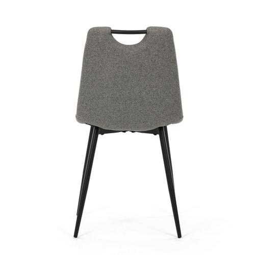 Jídelní židle, šedá, látka, DCL-V2017 GREY2