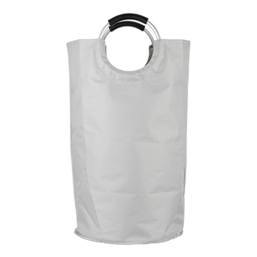 Koš na prádlo plátěný, barva šedivá.