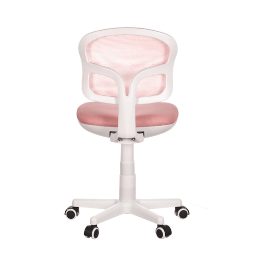 Dětská židle, výškově nastavitelná, růžová síťovina, KA-C801 PINK
