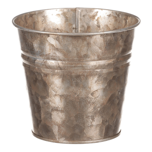 Obal kovový - kulatý, zinkový, barva měděná