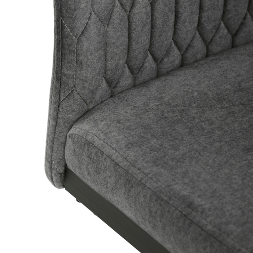 Jídelní židle, šedá, sametová látka, DCL-X7018 GREY2