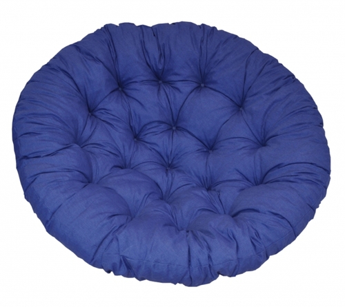 Polstr na křeslo papasan 115 cm tmavě modrý melír