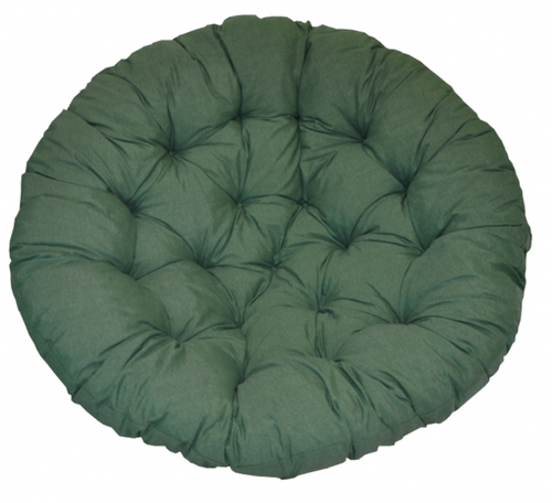 Polstr deluxe na křeslo papasan 100 cm - látka tmavě zelený melír