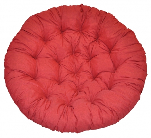 Polstr deluxe na křeslo papasan 100 cm - látka vínový melír