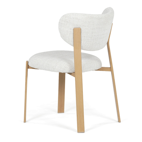 Jídelní židle, hnědá, látka, HC-L3125 OAK