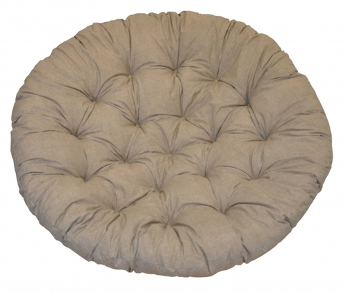 Polstr deluxe na křeslo papasan 100 cm - látka tmavě béžový melír