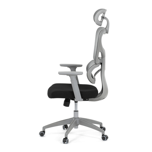 Kancelářská židle, houpací mechanismus, šedá, KA-K2081 GREY