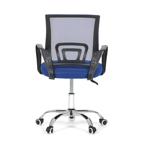 Dětská židle, výškově nastavitelná, modrá síťovina, KA-L103 BLUE