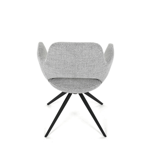 Jídelní židle otočná 360°, šedá, látka, DCH-D1320 GREY2