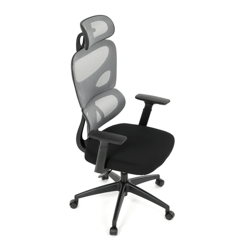 Kancelářská židle, houpací mechanismus, šedá, KA-K2080 GREY